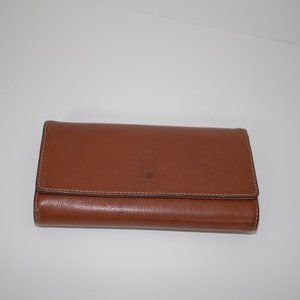 Fossil Emma RFID Leather Flap Wallet